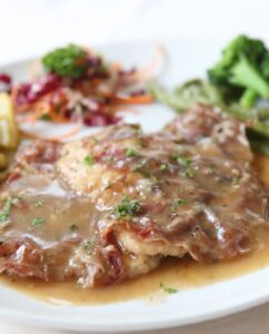 restaurant style saltimbocca chicken